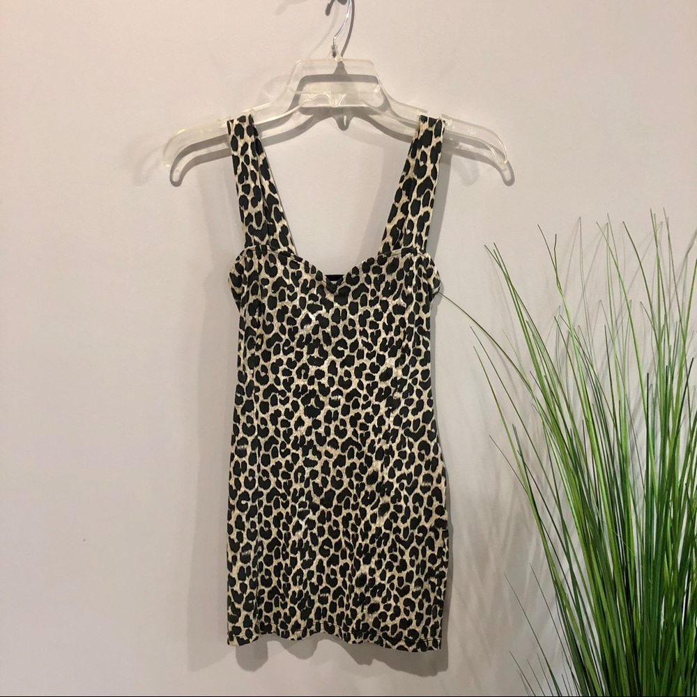 Motel Rocks cheetah print dress XS